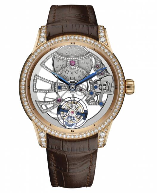 Review Best Ulysse Nardin Classic Skeleton Tourbillon 1706-129BC watches sale